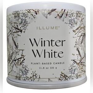 Illume Winter White Single Wick Candle, Plant-Based, 11.8oz